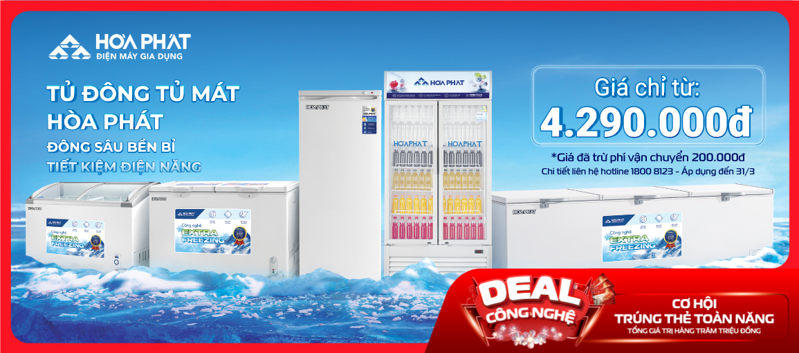 Tủ đông - Tủ mát \n Giá chỉ từ 4.290.000đ