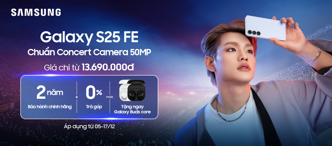 Samsung Galaxy S25 FE \n Chỉ từ 13.69 triệu