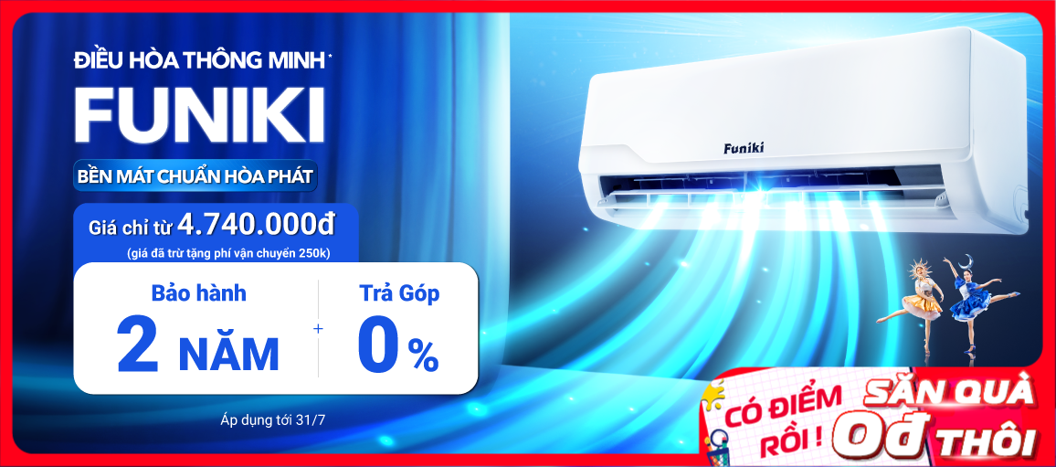 Điều hòa Funiki \n Giá chỉ từ 4.740.000đ