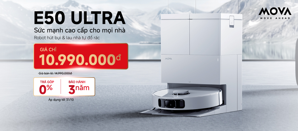 Robot MOVA E50 Ultra /n Giá chỉ 10.990.000đ