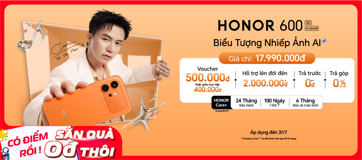 HONOR 600  \n Giá chỉ 17.990.000đ
