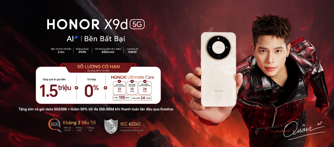 HONOR X9d \n Tặng quà đến 1.5 triệu