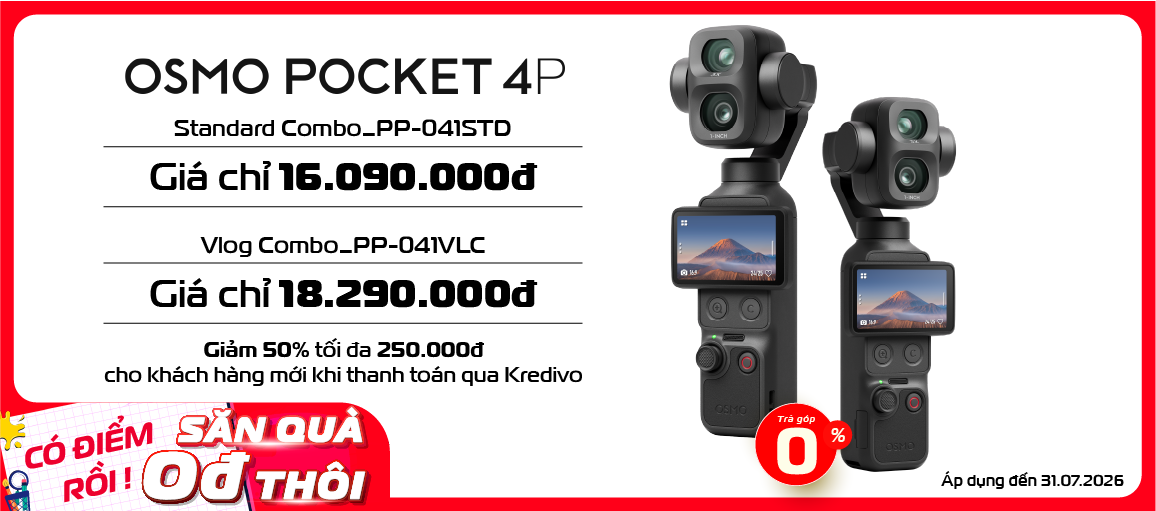 Osmo Pocket 4P \n Chỉ từ 16tr090