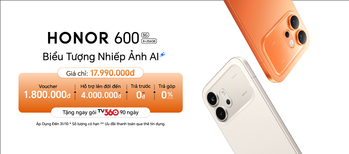 HONOR 600 \n Giá chỉ 17.99 triệu