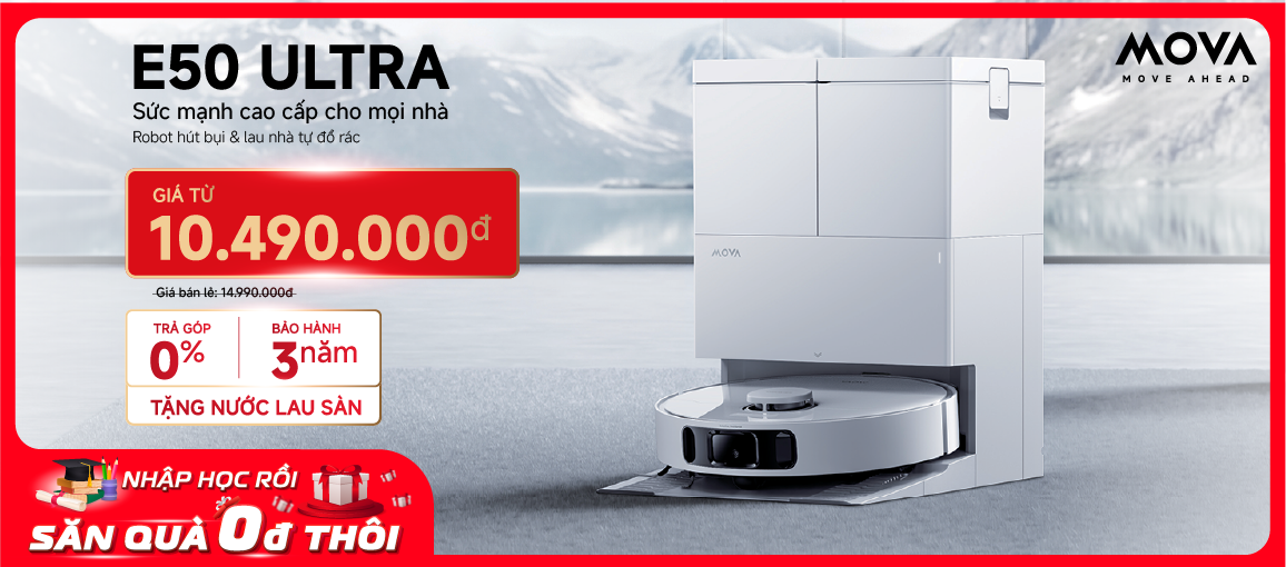 Robot MOVA E50 Ultra /n Giá chỉ 10.490.000đ