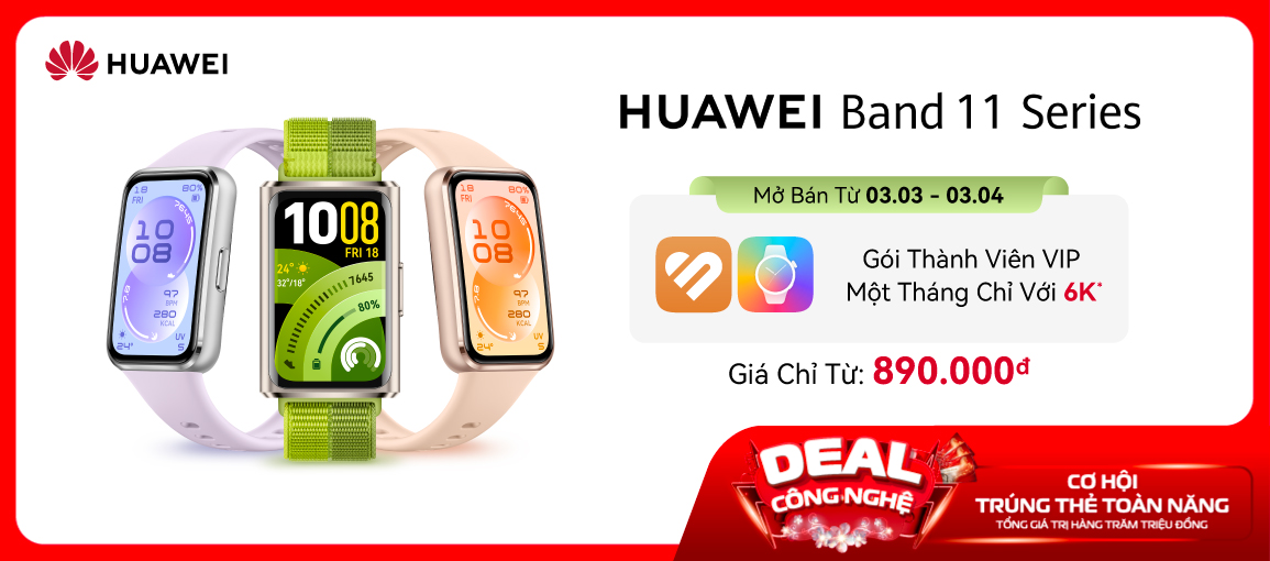 Huawei Band 11 \n Giá chỉ 890.000đ