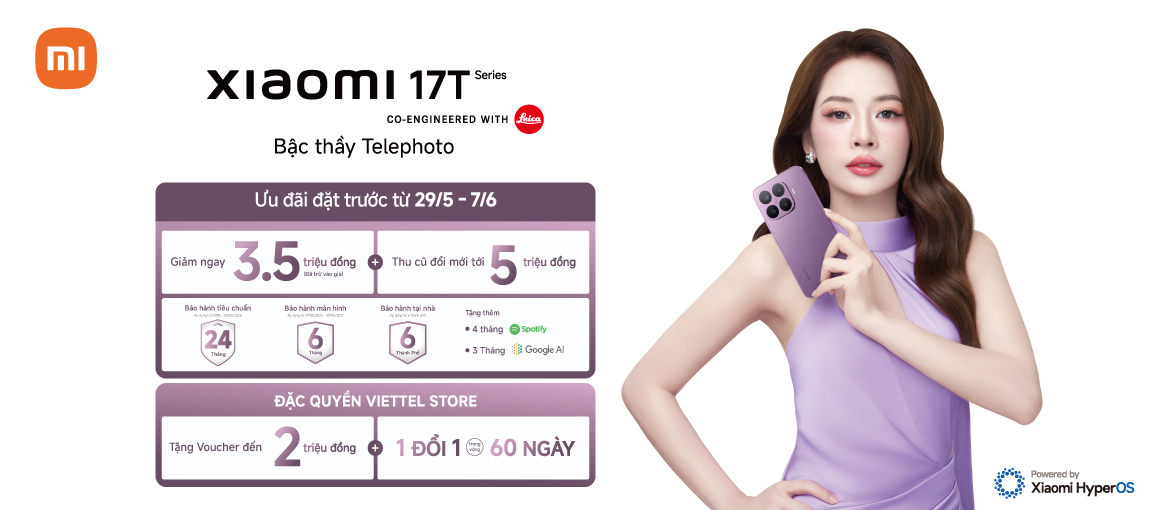 Đặt Trước Ngay \n Xiaomi 17T Series