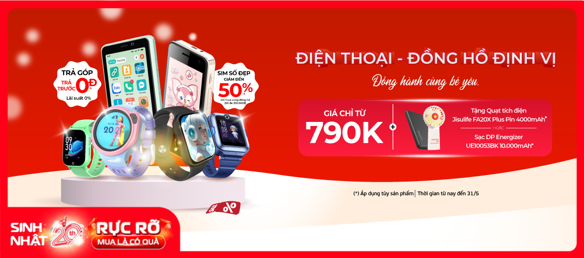 Đồng hồ định vị \n Giá chỉ từ 790.000đ