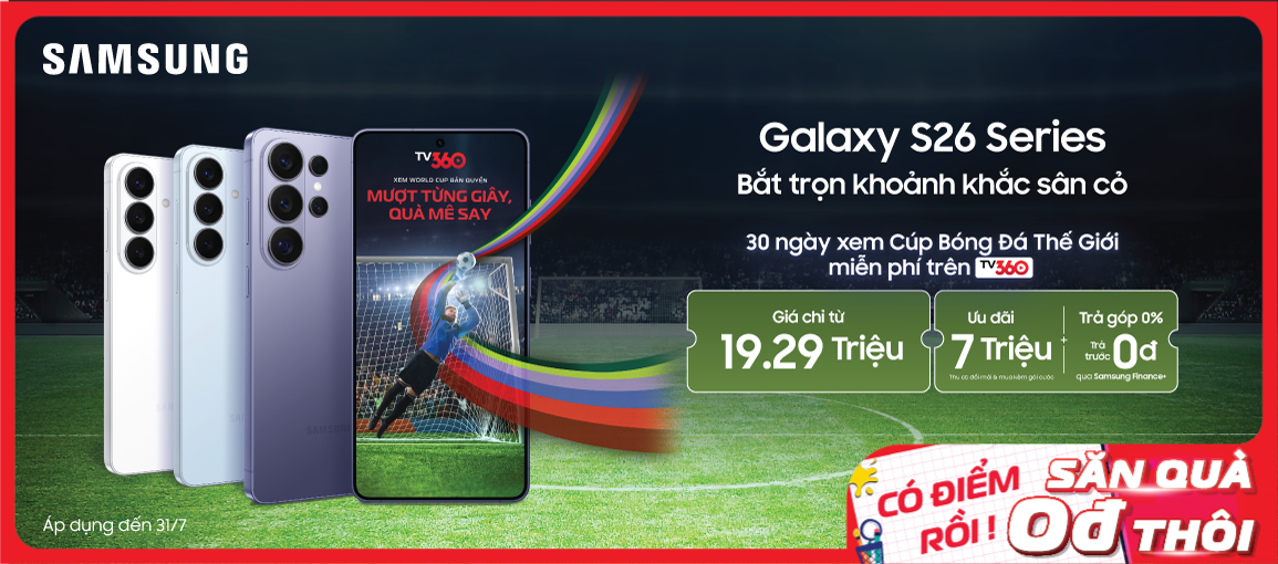 Samsung Galaxy S26 \n Giá chỉ từ 19.29 triệu