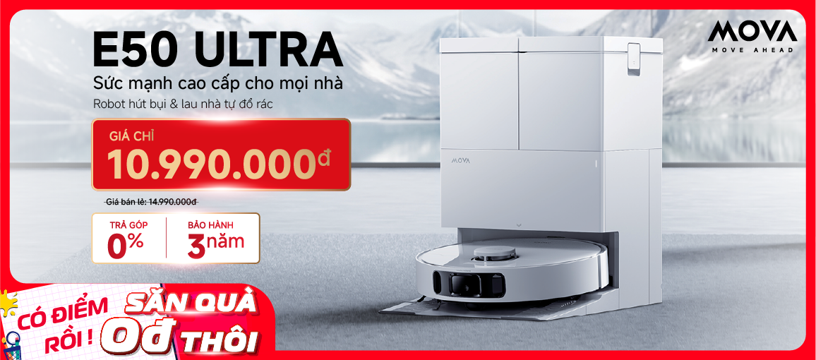 Robot MOVA E50 Ultra /n Giá chỉ 10.990.000đ