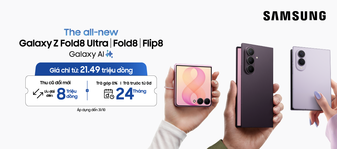 Samsung Galaxy Fold Flip \n Giá từ 21.49 triệu