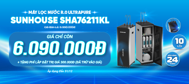 Máy lọc nước SHA76211KL \n Giá Chỉ Còn 6.090.000đ