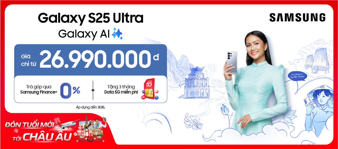 Samsung Galaxy S25 Ultra \n Chỉ từ 26.99tr