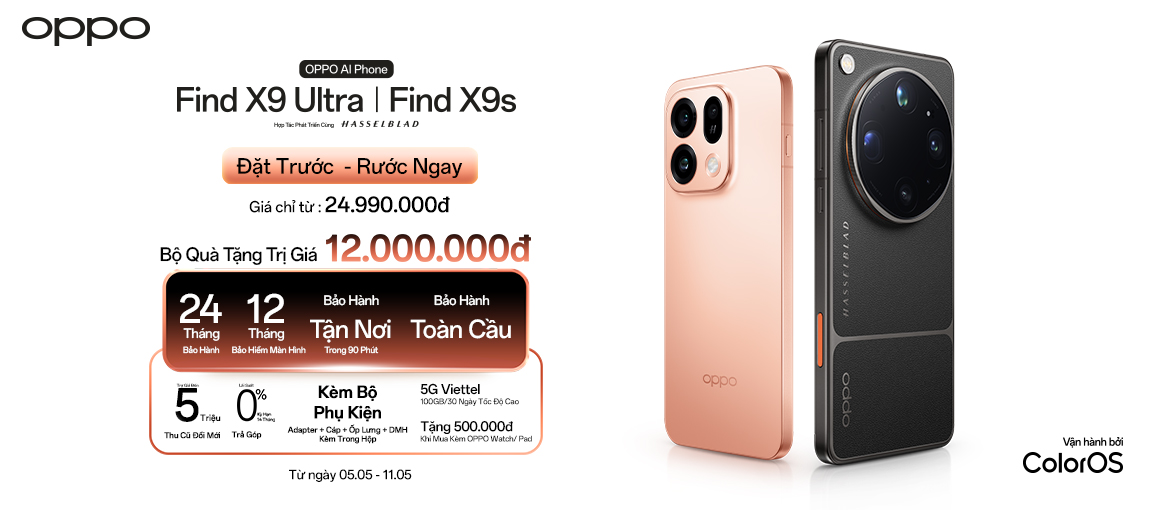 Đặt Trước - Rước Ngay \n Find X9 Ultra | X9s
