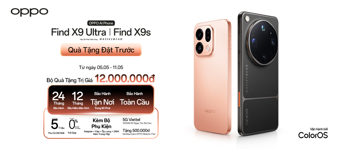Find X9 Ultra | X9s \n Nhận Quà 12 Triệu