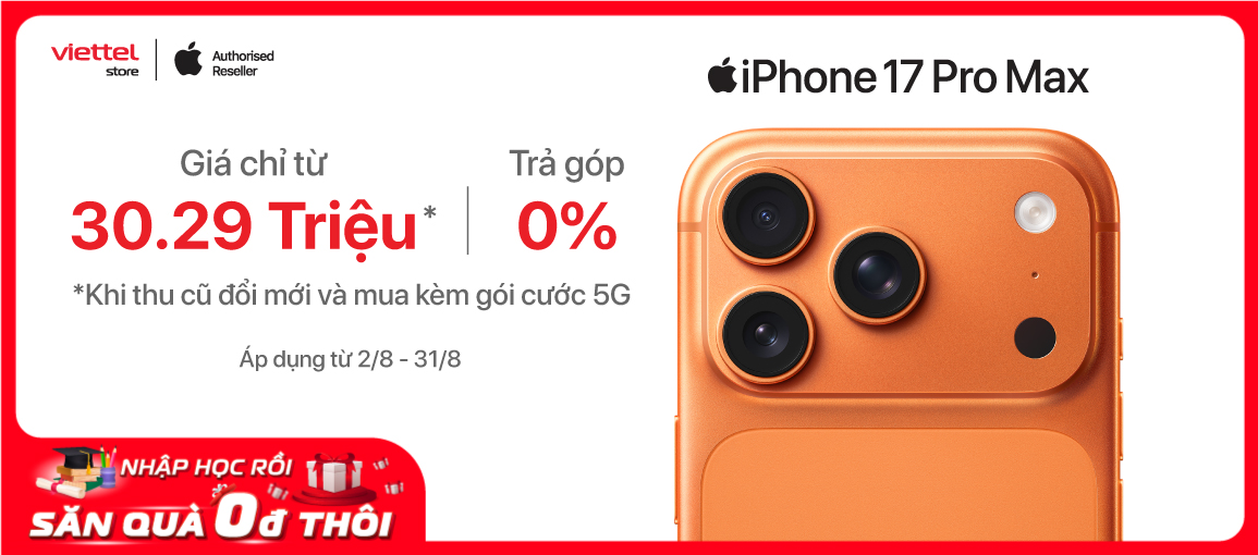 iPhone 17 Pro Max \n Giá chỉ từ 30.290.000đ