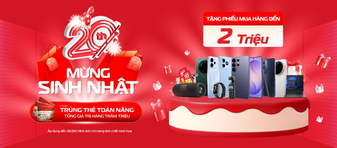 Mừng Sinh Nhật /n Tặng Phiếu Mua Hàng Đến 2 Triệu